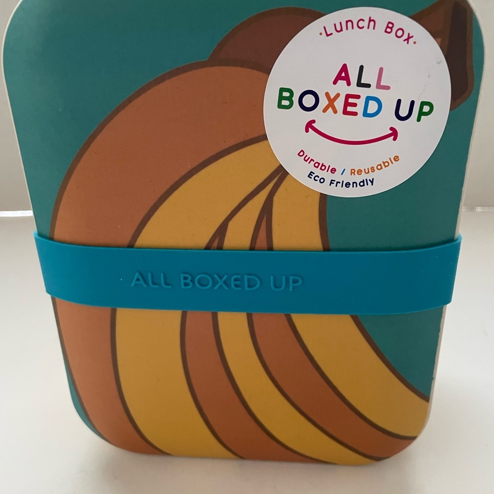 eco one All Boxed Up Rectangle Bento Lunch Box, 100% Food Safe, Eco Friendly.